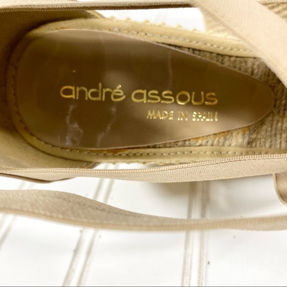 Andre Assous Tan Wedge Sandals - Picture 6 of 11